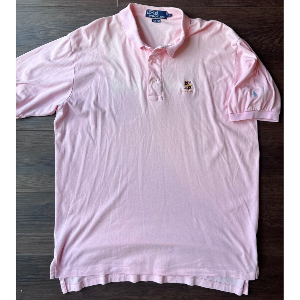 Polo Ralph Lauren Men Pink New Albany Country Club Golf Polo Shirt Large L